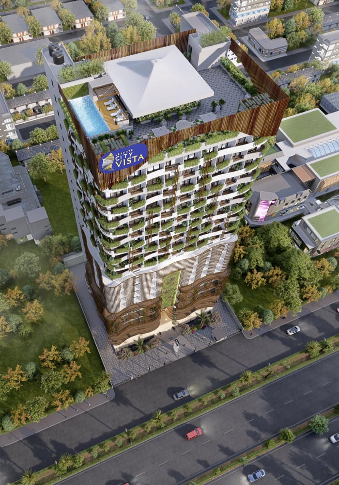 levante city vista building upper angle shot